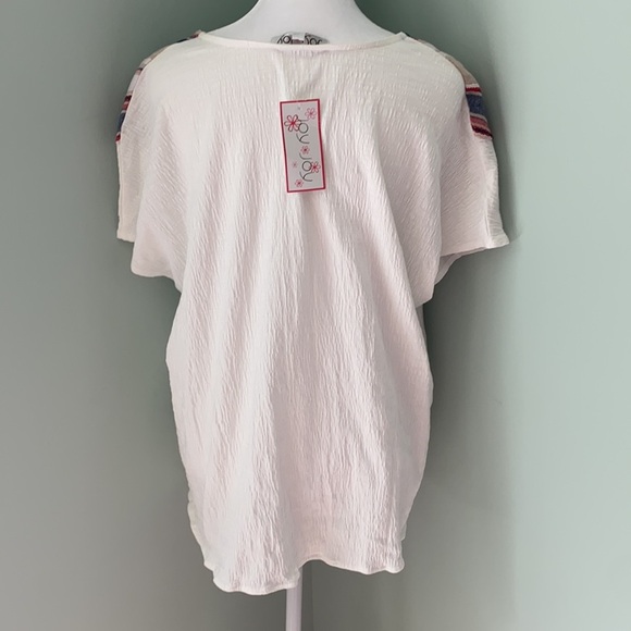 NWT joy joy JJ stripy tie knot top - Picture 3 of 3